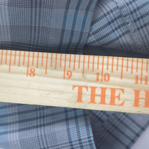 IZOD PerformX Golf Shorts Mens 40 Gray Blue Plaid UPF-50 Outdoor Travel Golf NWT - Picture 5 of 16